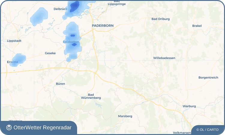 OtterWetter Regenradar-Widget Atteln