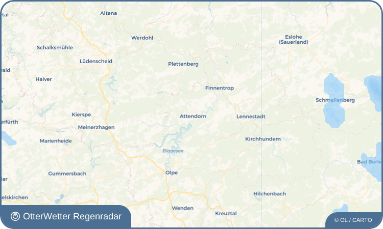 OtterWetter Regenradar-Widget Attendorn