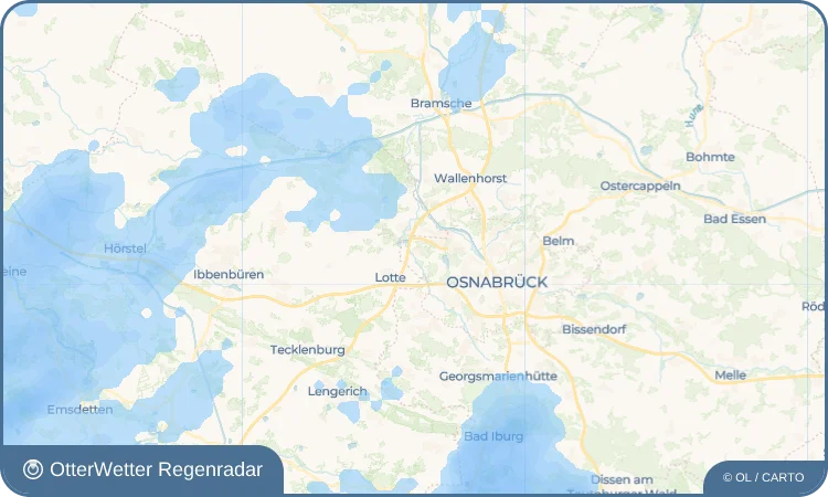 Wetter-Widget-Vorschau mit Vorhersagedaten für Atter