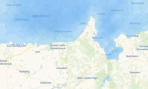 Regenradar Vorschaubild - Aktuelle Niederschläge in Augustdorf und Umgebung