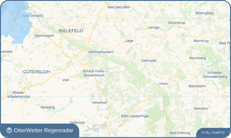 OtterWetter Regenradar-Widget Augustdorf