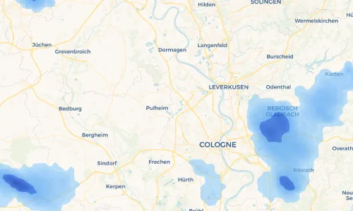 Regenradar Vorschaubild - Aktuelle Niederschläge in Auweiler und Umgebung