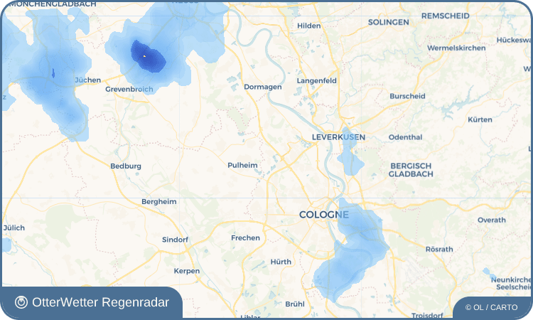 OtterWetter Regenradar-Widget Auweiler