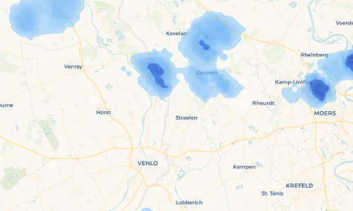 Regenradar Vorschaubild - Aktuelle Niederschläge in Auwel und Umgebung
