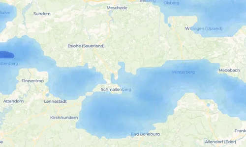 Regenradar Bad Fredeburg: aktuelle Niederschläge in Bad Fredeburg und Umgebung, Stand 24. Oktober 2026 um 23:30 Uhr