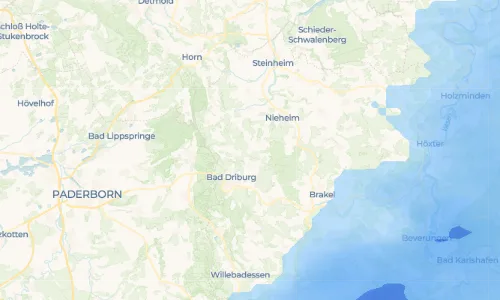 Regenradar Vorschaubild - Aktuelle Niederschläge in Bad Hermannsborn und Umgebung