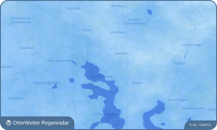 OtterWetter Regenradar-Widget Bad Hermannsborn