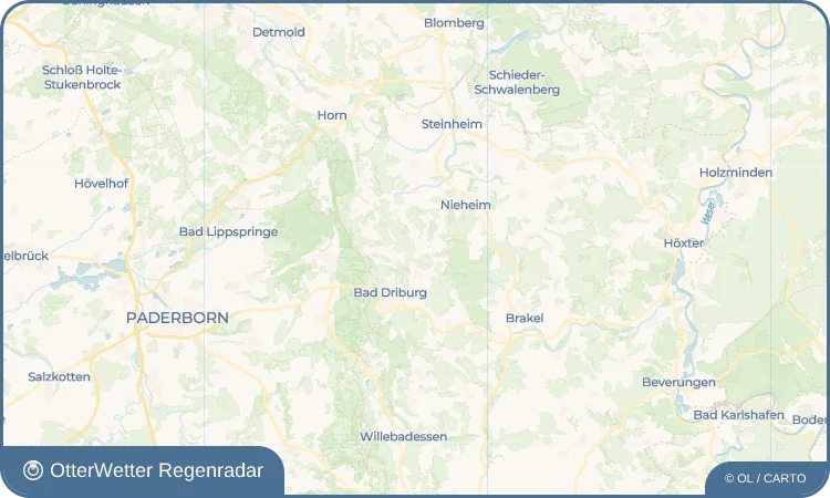 Widget-Vorschau für Bad Hermannsborn Wetter-Widget-Vorschau mit Vorhersagedaten für Bad Hermannsborn