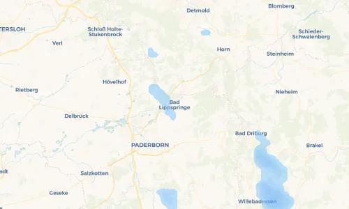Regenradar Vorschaubild - Aktuelle Niederschläge in Bad Lippspringe und Umgebung