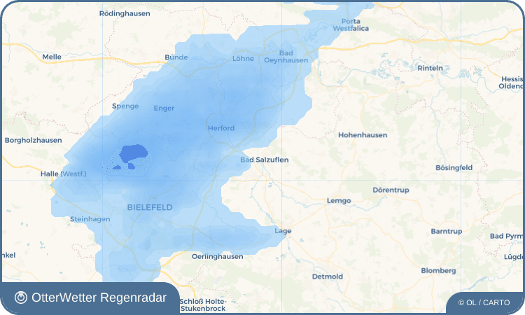 OtterWetter Regenradar-Widget Bad Salzuflen