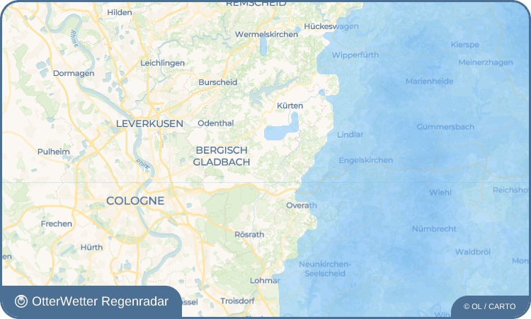 OtterWetter Regenradar-Widget Bärbroich