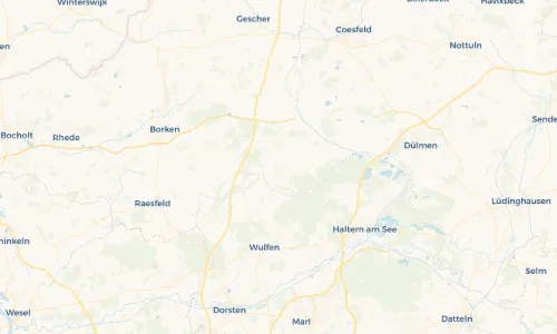 Regenradar Vorschaubild - Aktuelle Niederschläge in Bahnhof Reken und Umgebung
