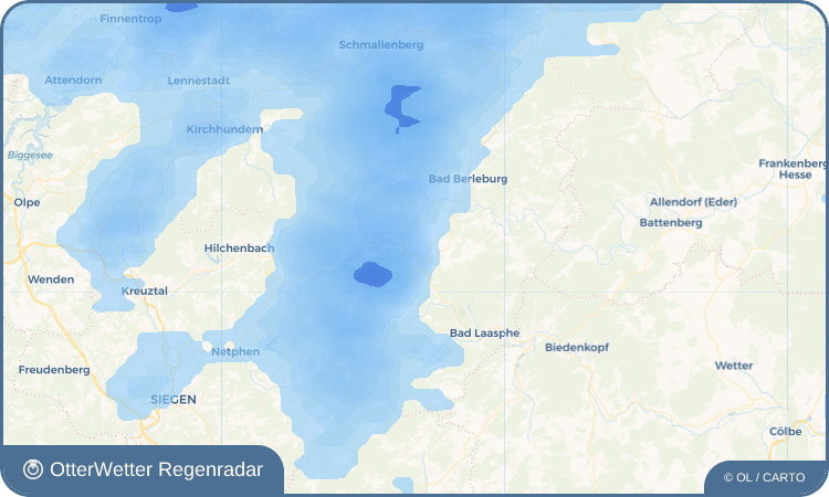 Wetter-Widget-Vorschau mit Vorhersagedaten für Balde