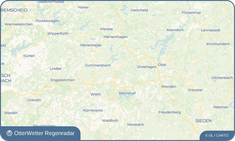 OtterWetter Regenradar-Widget Baldenberg