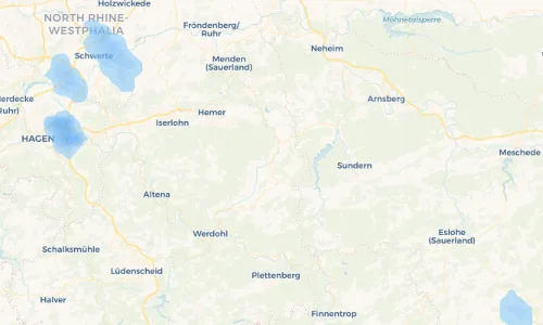 Regenradar Vorschaubild - Aktuelle Niederschläge in Balve und Umgebung