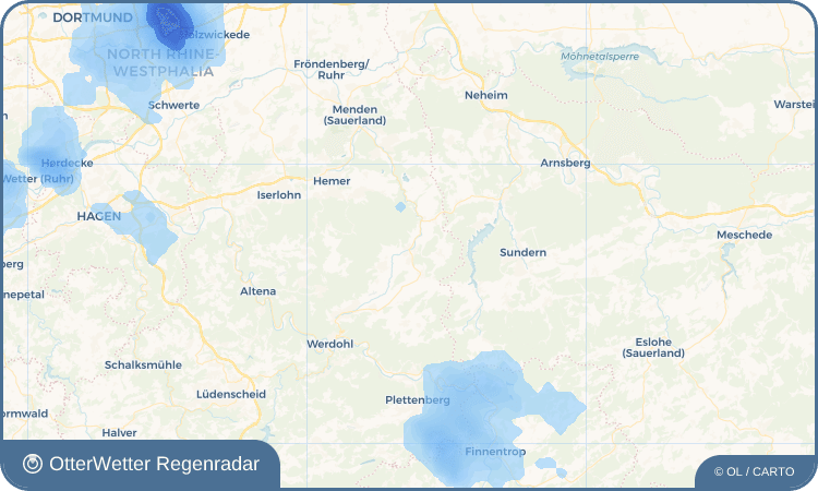 Widget-Vorschau für Balve Wetter-Widget-Vorschau mit Vorhersagedaten für Balve