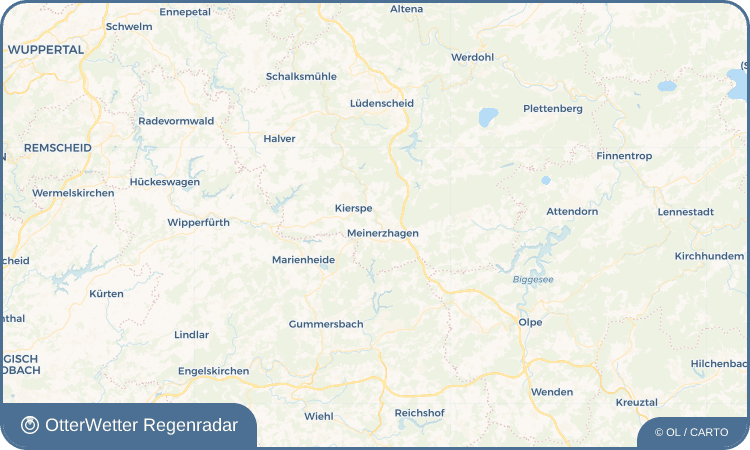 Wetter-Widget-Vorschau mit Vorhersagedaten für Bamberg