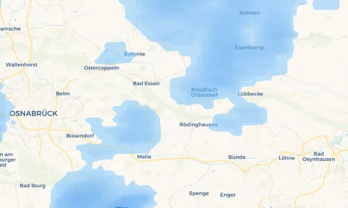 Regenradar Vorschaubild - Aktuelle Niederschläge in Barkhausen und Umgebung