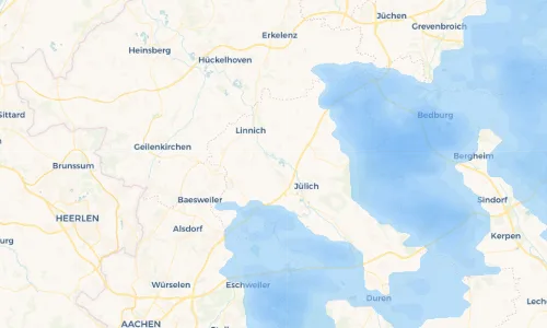 Regenradar-Vorschau: aktuelle Niederschläge in Barmen und Umgebung