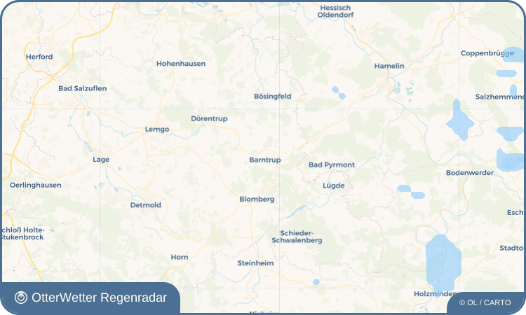 OtterWetter Regenradar-Widget Barntrup