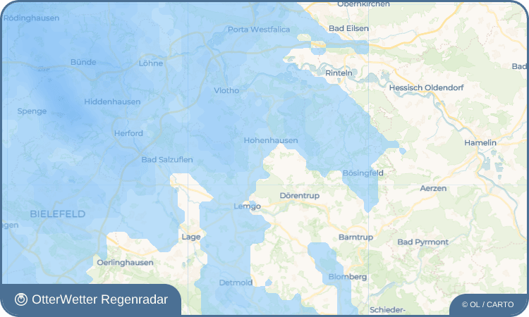OtterWetter Regenradar-Widget Bavenhausen