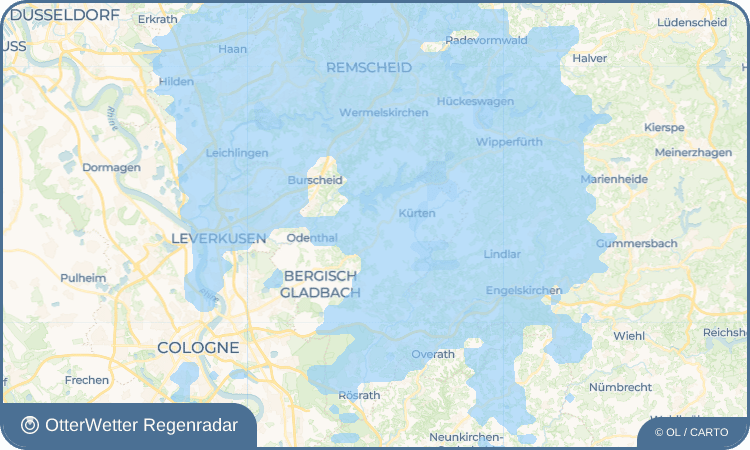OtterWetter Regenradar-Widget Bechen