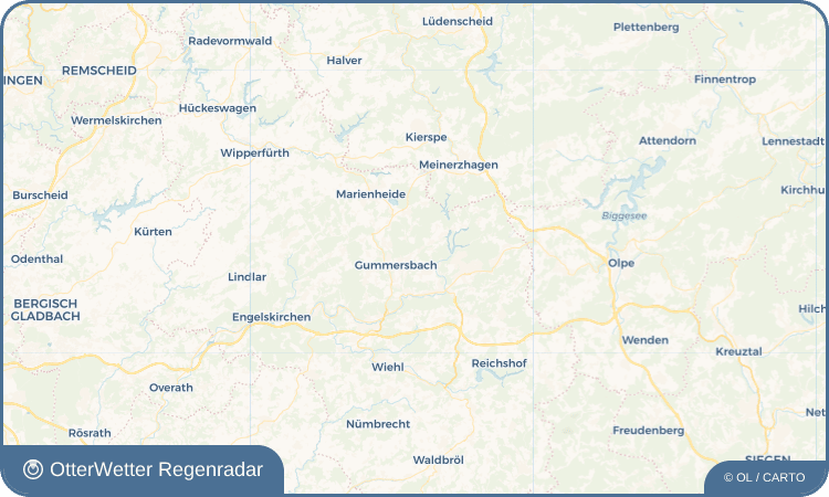 OtterWetter Regenradar-Widget Becke