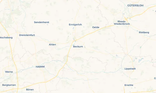 Regenradar Vorschaubild - Aktuelle Niederschläge in Beckum und Umgebung