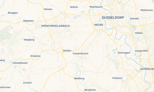 Regenradar-Vorschau: aktuelle Niederschläge in Bedburdyck und Umgebung