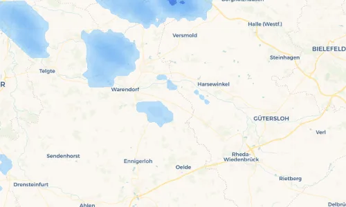 Regenradar Vorschaubild - Aktuelle Niederschläge in Beelen und Umgebung