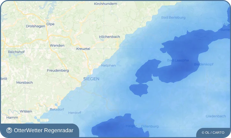 Wetter-Widget-Vorschau mit Vorhersagedaten für Beienbach