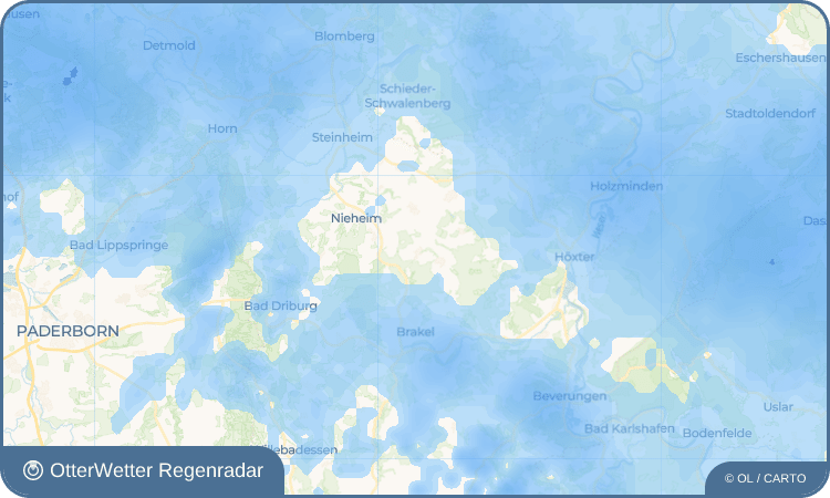 OtterWetter Regenradar-Widget Bellersen