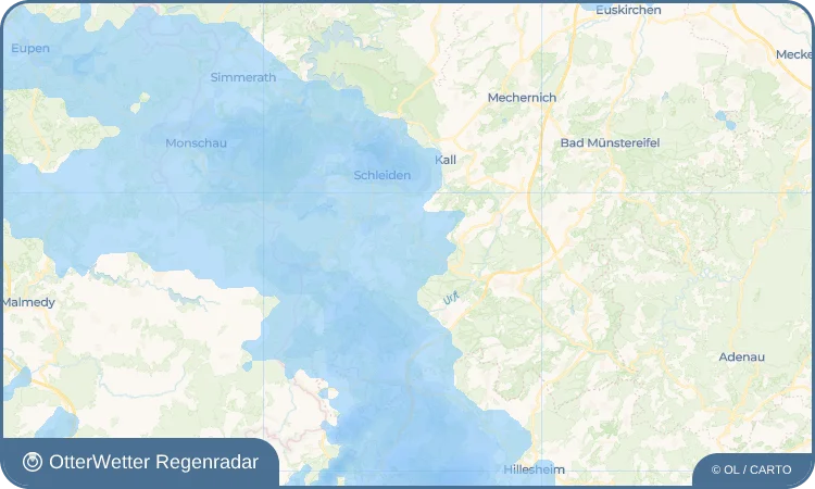 Widget-Vorschau für Benenberg Wetter-Widget-Vorschau mit Vorhersagedaten für Benenberg
