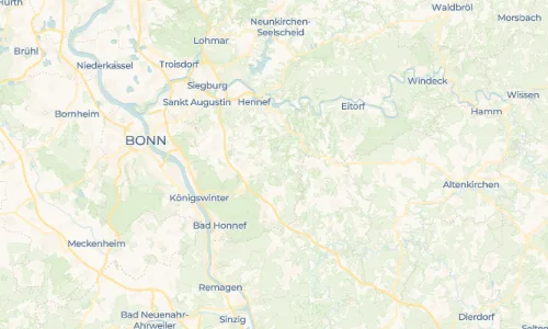 Regenradar Vorschaubild - Aktuelle Niederschläge in Bennerscheid und Umgebung