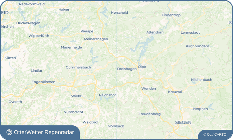 OtterWetter Regenradar-Widget Benolpe