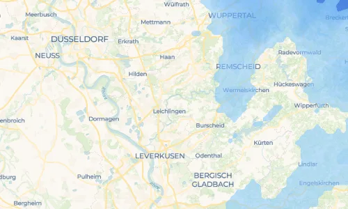 Regenradar Bergerhof: aktuelle Niederschläge in Bergerhof und Umgebung, Stand 23. Oktober 2026 um 0:00 Uhr