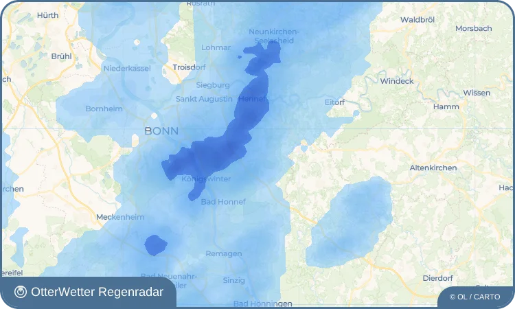 Widget-Vorschau für Berghausen Wetter-Widget-Vorschau mit Vorhersagedaten für Berghausen