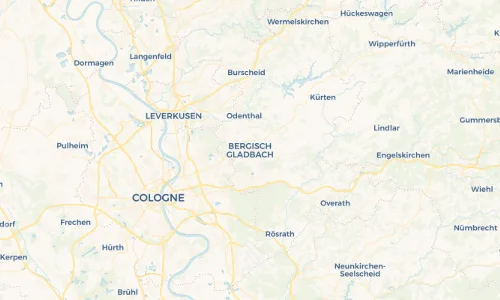 Regenradar Vorschaubild - Aktuelle Niederschläge in Bergisch Gladbach und Umgebung