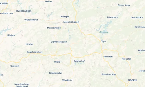 Regenradar Vorschaubild - Aktuelle Niederschläge in Bergneustadt und Umgebung