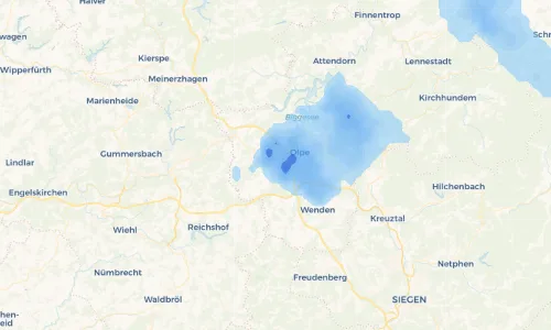 Regenradar Vorschaubild - Aktuelle Niederschläge in Berlinghausen und Umgebung