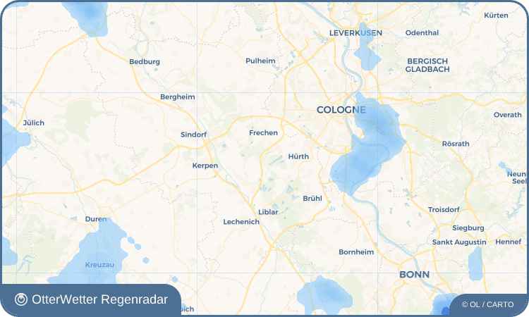 OtterWetter Regenradar-Widget Berrenrath