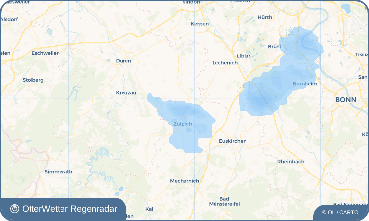OtterWetter Regenradar-Widget Bessenich