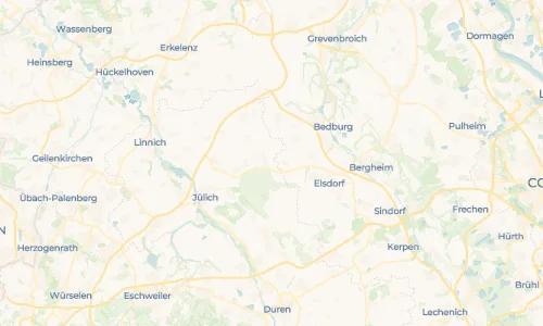 Regenradar Vorschaubild - Aktuelle Niederschläge in Bettenhoven und Umgebung
