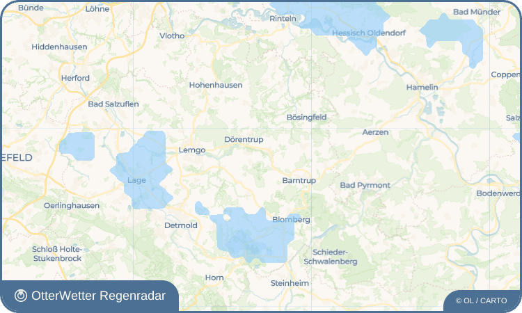 OtterWetter Regenradar-Widget Betzen