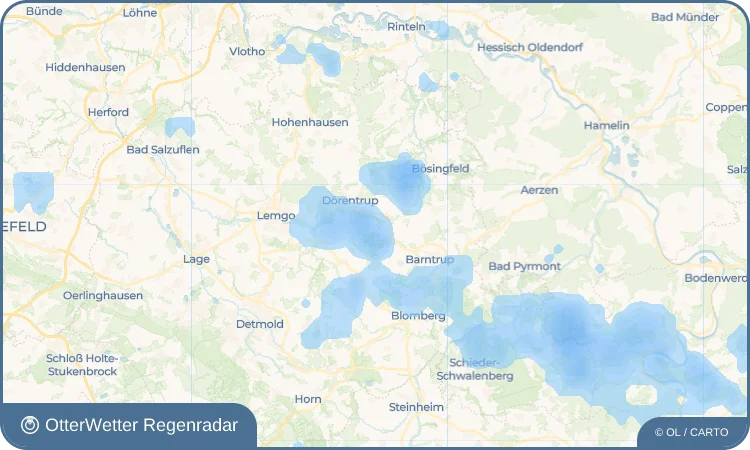 Wetter-Widget-Vorschau mit Vorhersagedaten für Betzen