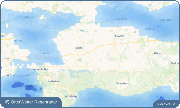 OtterWetter Regenradar-Widget Beusingsen