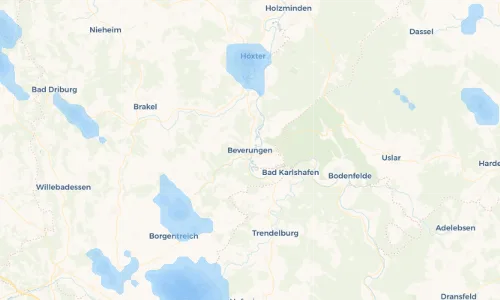 Regenradar Vorschaubild - Aktuelle Niederschläge in Beverungen und Umgebung