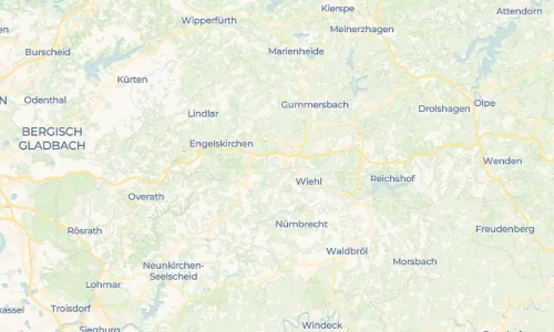 Regenradar Vorschaubild - Aktuelle Niederschläge in Bielstein und Umgebung