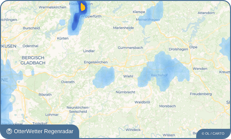 OtterWetter Regenradar-Widget Bielstein