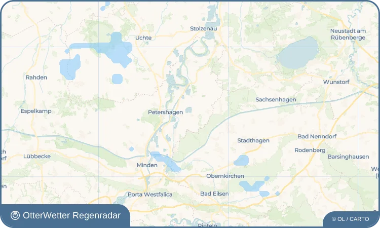 Wetter-Widget-Vorschau mit Vorhersagedaten für Bierde
